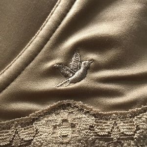 Aerie Grace beige nylon/spandex soft bra with side support. 36C. No underwire!